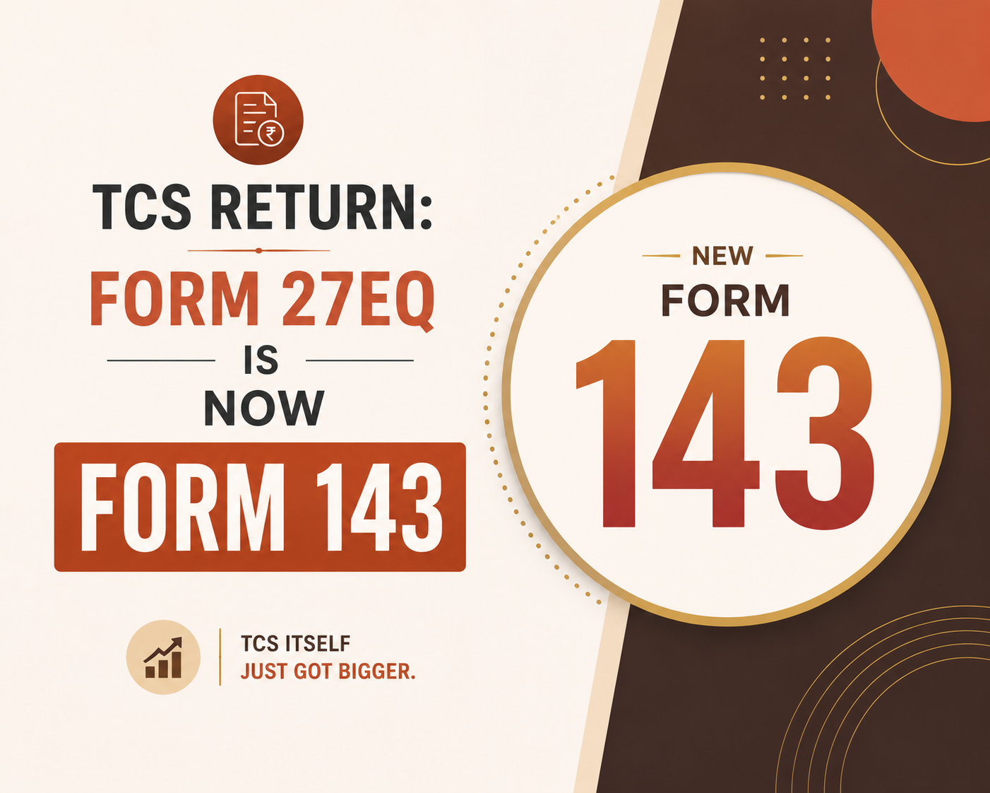 TCS Return: Form 27EQ Is Now Form 143, And TCS Itself Just Got Bigger